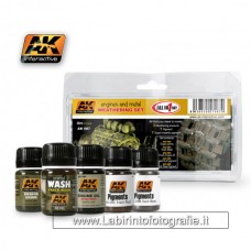 AK Interactive - AK087 - Engine & Metal Weathering Set