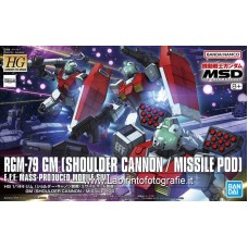 Bandai High Grade HG 1/144 HG GM Shoulder Cannon Missile Pod Equipement Gundam Model Kits