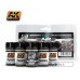 AK Interactive - AK2037 - Air Series- Exaust Stains Weathering Set 