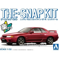 Aoshima The Snap Kit 1/32 Skyline GT-R Red Pearl