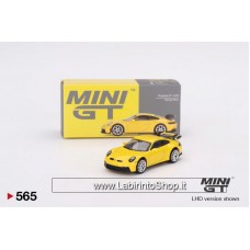 TSM Model Mini GT 1/64 565 Porsche 911 GT3 Racing Yellow