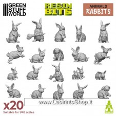 Green Stuff World Resin Bits Rabbits