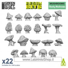 Green Stuff World Resin Bits Chunky Mushrooms