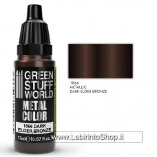Green Stuff World Metallic Paint Shiny Dark Bronze 17ml