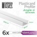 Green Stuff World ABS Angle U Profile 8x4mm