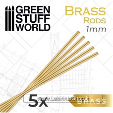 Green Stuff World Brass Rods 1mm