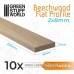 Green Stuff World Beechwood Flat Profile 8x250mm