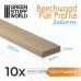 Green Stuff World Beechwood Flat Profile 6x250mm