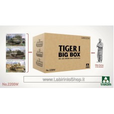 Takom 1:35 Tiger Box Mid+late+mid Otto Carius + 1/16 Otto Carius Limited Edition Plastic Model Kit