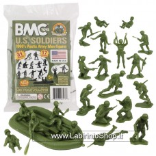 Bmc Toys 1/32 WWII 48573 U.S. Soldiers 17 Poses 31 Pieces