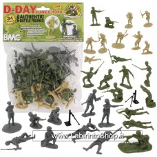 Bmc Toys 1/35 WWII 40024 D-day Junes 6 1944 34 Pieces