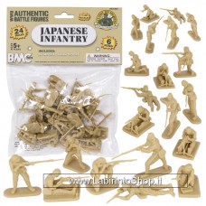 Bmc Toys 1/35 WWII 67307 Japanese Infantry Soldiers 6 Poses 24 Pieces