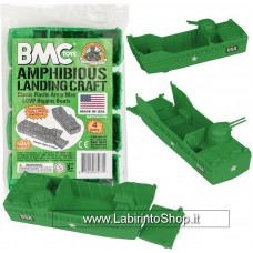 Bmc Toys 1/72 WWII Amphibious Landing Craft 4 Pieces