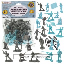 Bmc Toys 1/32 67029 The Battle of Petersburg American Civil War Soldier Figures 32 Figures