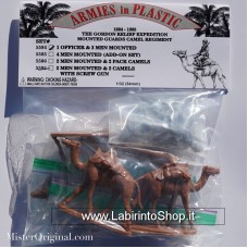 Armies in Plastic - 1/32 - 5584 - The Gordon Relief Expedition Mounted Guards Camel Regiment 1884-1885 1Officer 3 Men Mounted