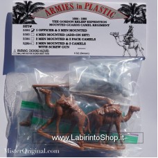 Armies in Plastic - 1/32 - 5584 - The Gordon Relief Expedition Mounted Guards Camel Regiment 1884-1885 1Officer 3 Men Mounted