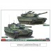 Hasegawa - 1/72 - M-1 Abrams Leopard 2 Nato Main Battle Tank Combo Plastic Model Kit