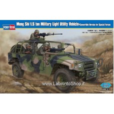 Hobby Boss 1/35 Meng Shi 1.5 Ton Military Light Utility Vehicle Convertible Version for Special Forces Plastic Model Kit