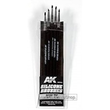 AK Interactive - AK9087 - Silicone Brushes Hard Tip Small Size