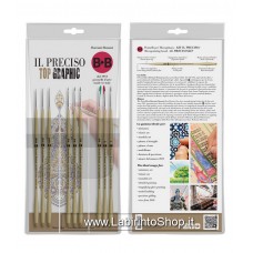 Borciani e Bonazzi Il Preciso Top Graphic Brush Set 9 pezzi 