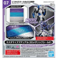 Bandai High Grade HG 1/144 Customize Material 3d Metallic Stikers 2 Gundam Model Kits