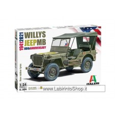 Italeri 3635 1/24 Willys Jeep MB 1941 Plastic Model Kits