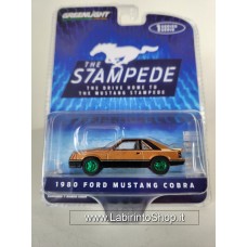 Greenlight - 1/64 - The Stampede - 1980 Ford Mustang Cobra Variant Cerchioni Verdi