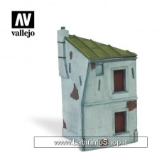Vallejo - Diorama Bases - Fench House Corner - 1/72 - 12,5x7x7 cm Non Dipinto
