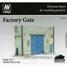 Vallejo - Diorama Bases - Factory Facade - 1/35 - 31x16x20 cm Non Dipinto
