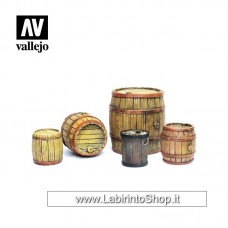 Vallejo - Diorama - Wooden Barrels - 1/35 - Non Dipinto