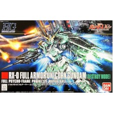 Bandai High Grade HG 1/144 RX-0 Full Armor Unicorn Gundam Destroy Mode 18116 Plastic Model Kits