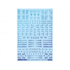 Gm 1/144 Caution Decal no.9 Operation Text 1 Prism Black Neon Blue