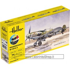 Heller 1/72 56229 Messerschmitt BF 109 K-4 con pennello, colla e colori