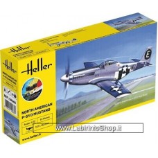 Heller 1/72 56268 North American P-51 D Mustang con pennello, colla e colori