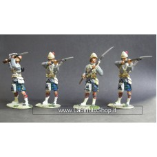 Britain Coloniali Inglesi 1/32 Metallo Set di 4