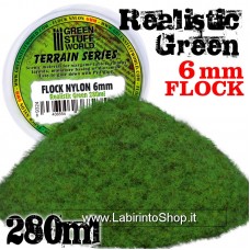 Green Stuff World Static Grass Flock XL - 6 mm - Realistic Green - 280 ml