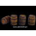 Micro Art Studio Medium Wooden Barrels (4)