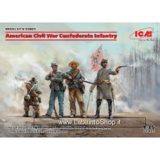 ICM 35020 American Civil War Confederate Infantry 1/35