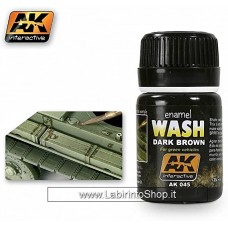 Ak Interactive Ak045 Wash Dark Brown For Green Vehicle