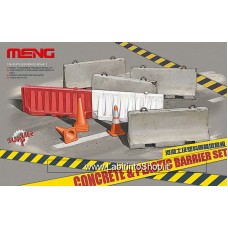 Meng Concrete and Plastic Barrier Set 1/35
