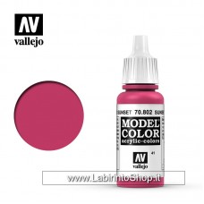 Vallejo Model Color 17ml 70.802 Sunset Red