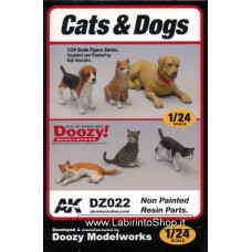 Ak Interactive DZ022 Cats and Dogs 1/24 Scale