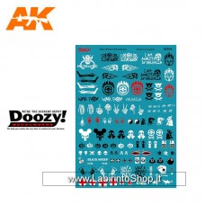 Ak Interactive DZ Assorted Post Apocalyptic Decals 1/24