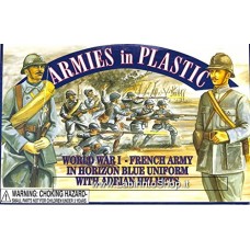 Armies in Plastic - 1/32 - 5403 - World War I French Army In horizon Blue Uniform With Adrian Helmets