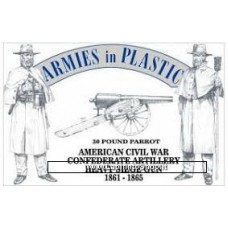Armies in Plastic - 1/32 - 5502 - American Civil War Confederate Artillery Heavy Siege Gun 1861-1865