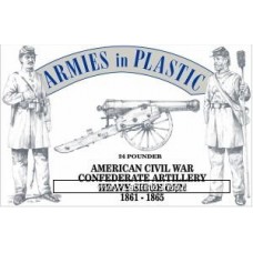 Armies in Plastic - 1/32 - 5501 - American Civil War Confederate Artillery Heavy Siege Gun 1861-1865 24 Pounder