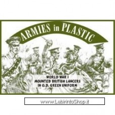 Armies in Plastic - 1/32 - 5540 - World War I Mounted British Lancers in O.D. Green Uniform