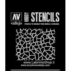 Vallejo Stencils - Scale 1/32 1/35 - 125 x 125 mm - St-CAM003 Camouflages - Giraffe Camo WWII
