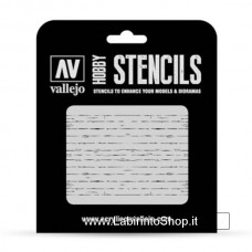 Vallejo Stencils - Scale 1/35 - 125 x 125 mm - St-TX006 Texture Effects - Wood Texture 1