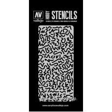 Vallejo Stencils - 125 x 125 mm - St-Cam001 Camouflages - Luftwaffe WWII Shingles Camo